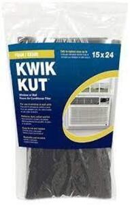 DESCRIPTION: (10) PACKS OF FOAM AIR CONDITIONER FILTER BRAND/MODEL: KWIK KUT #KK500 INFORMATION: BLACK RETAIL$: $10.000 EA SIZE: 15X24 QTY: 10