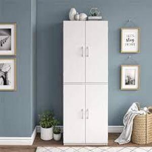 DESCRIPTION: (1) STORAGE CABINET BRAND/MODEL: MAINSTAYS #7224015PCOM INFORMATION: WHITE RETAIL$: $134.98 EA SIZE: 59 7/8"H X 21 5/16"W X 15 7/16"D QTY