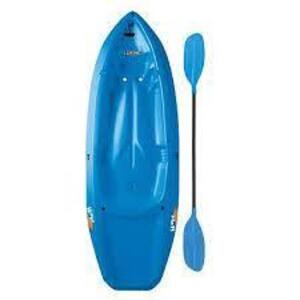 DESCRIPTION: (1) WAVE 60 YOUTH KAYAK BRAND/MODEL: LIFETIME #90097 INFORMATION: BLUE RETAIL$: $89.00 EA SIZE: 9INX6FTX24IN QTY: 1