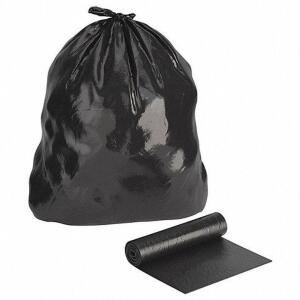 DESCRIPTION: (1) PACK OF (50) RECYCLED TRASH BAGS BRAND/MODEL: TOUGH GUY/31DK62 INFORMATION: BLACK/CORELESS ROLL/MAX LOAD: 90 LBS RETAIL$: 60.14 PER P