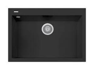 DESCRIPTION: (1) MICRO ULTRA GRANITE SINK BRAND/MODEL: RUVATI #ON7610-70 INFORMATION: BLACK RETAIL$: $300.00 EA QTY: 1