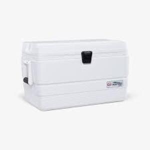 DESCRIPTION: (1) COOLER BRAND/MODEL: IGLOO INFORMATION: WHITE RETAIL$: $70.00 EA SIZE: 54 QT QTY: 1