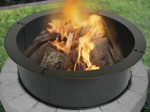 DESCRIPTION (1) BLUE SKY STEEL FIRE RING BRAND/MODEL FR3612 ADDITIONAL INFORMATION BLACK/4-PIECES/RETAILS AT $99.99 SIZE 36" X 10" THIS LOT IS ONE MON