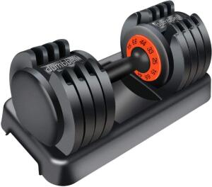 DESCRIPTION (1) SKONYON ADJUSTABLE DUMBELLS BRAND/MODEL 7.10365E+11 ADDITIONAL INFORMATION BLACK/WEIGHTS RANGE: 6.6 LBS TO 44.2 LBS/RETAILS AT $169.00