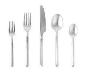 DESCRIPTION: (1) 20 PC FLATWARE SET BRAND/MODEL: FORTESSA #5PPS-164-20PC RETAIL$: $100.00 EA QTY: 1