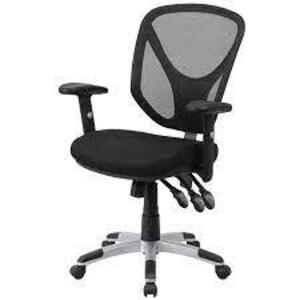 DESCRIPTION: (1) BLACK MESH ERGONOMIC OFFICE CHAIR BRAND/MODEL: FLASH FURNITURE #GO-WY-89-GG RETAIL$: $202.49 EA QTY: 1