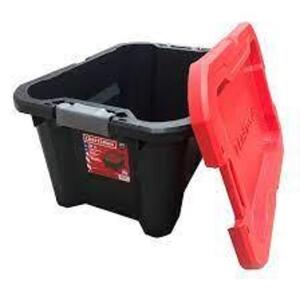 DESCRIPTION: (4) LARGE HEAVY DUTY TOTE BRAND/MODEL: CRAFTSMAN RETAIL$: $20.00 EA SIZE: 20 GALLON QTY: 4