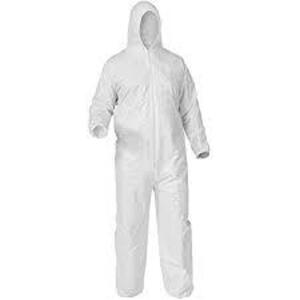 DESCRIPTION: (1) PACK OF (24) DISPOSABLE COVERALLS BRAND/MODEL: KOOLGUARD/107-KG INFORMATION: WHITE/WITH ELASTIC WRIST & ANKLE RETAIL$: 44.00 PER PK O