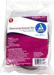 DESCRIPTION: (1) CASE OF (50) CLEANSING ENEMA SET BRAND/MODEL: DYNAREX RETAIL$: $110.99 EA QTY: 1