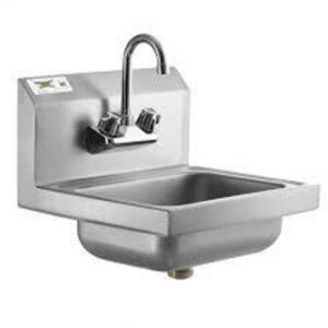 DESCRIPTION: (1) WALL MOUNTED HAND SINK BRAND/MODEL: REGENCY RETAIL$: $100.00 EA SIZE: 17X15 QTY: 1