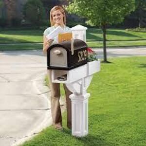 DESCRIPTION: (1) POSTED MOUNTED MAILBOX BRAND/MODEL: MAILMASTER STEP 2 RETAIL$: $108.21 EA SIZE: MUST COME INSPECT FOR COLOR QTY: 1