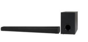 DESCRIPTION: (1) 2.1 HD SOUND BAR WITH WIRELESS SUBWOOFER BRAND/MODEL: ILIVE IBTSW399B RETAIL$: 135.36 SIZE: 37" QTY: 1