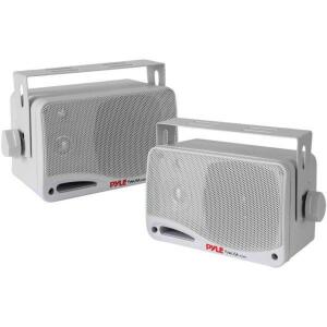 DESCRIPTION: (1) 200 WATT 3-WAY OUTDOOR MINI BOX SPEAKER SYSTEM WHITE BRAND/MODEL: PYLE -LMR24 RETAIL$: 90.99 QTY: 1