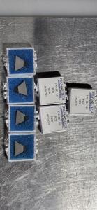 DESCRIPTION: (7) POLYCRYSTALLINE DIAMOND TURNING INSERTS BRAND/MODEL: POLY TECH/TPG-323 LG PCD RETAIL$: $41.60 PER INSERT QTY: 7