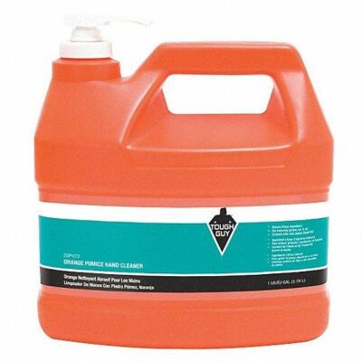 DESCRIPTION: (1) LIQUID HAND CLEANER WITH PUMICE BRAND/MODEL: TOUGH GUY #20PV72 INFORMATION: ORANGE RETAIL$: $22.00 EA SIZE: 1 GALLON QTY: 1