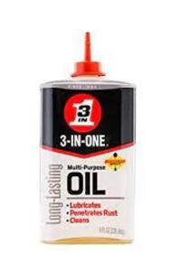 DESCRIPTION: (5) MULTI-PURPOSE OIL BRAND/MODEL: 3-IN-ONE RETAIL$: $14.99 EA SIZE: 8 OZ QTY: 5