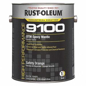 DESCRIPTION: (2) PAINT BASE EPOXY MASTIC BRAND/MODEL: RUST-OLEUM #52HZ26 INFORMATION: SAFETY ORANGE RETAIL$: $151.27 EA SIZE: 1 GALLON QTY: 2