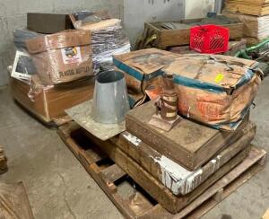 LARGE PALLET OF ASSORTED ROOFING SUPPLIES AND MATERIALS