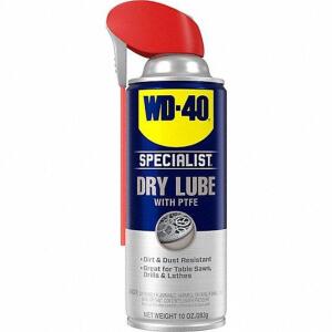 DESCRIPTION: (6) GENERAL PURPOSE DRY LUBRICANT BRAND/MODEL: WD-40 SPECIALIST #44R237 RETAIL$: $10.00 EA SIZE: 10 OZ QTY: 6