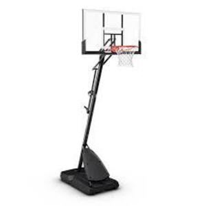 DESCRIPTION: (1) PORTABLE BASKETBALL HOOP BRAND/MODEL: SPALDING RETAIL$: $800.00 EA SIZE: 54" QTY: 1