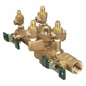 DESCRIPTION: (1) REDUCED PRESSURE ZONE BACKFLOW PREVENTER BRAND/MODEL: WATTS #5DMJ0 RETAIL$: $437.47 EA SIZE: 009 SERIES QTY: 1