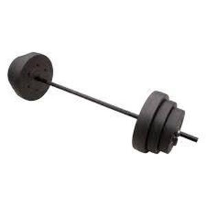 DESCRIPTION: (1) BARBELL VINYL WEIGHT SET WITH BAR BRAND/MODEL: CAP RETAIL$: $70.00 EA SIZE: 100 LB QTY: 1