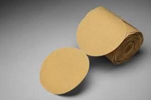 DESCRIPTION: (1) CASE OF (175) SHEETS OF GOLD PAPER DISC BRAND/MODEL: 3M #96434 RETAIL$: $247.55 EA SIZE: 6 IN QTY: 1