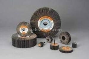 DESCRIPTION: (2) BOXES OF (10) FLAP WHEELS BRAND/MODEL: STANDARD ABRASIVES #613445 RETAIL$: $1,570.00 EA SIZE: 2X1X1/4 QTY: 2