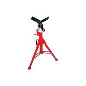 DESCRIPTION: (1) HEAVY DUTY PIPE JACK STAND WITH VEE HEAD AND FOLD UP LEGS BRAND/MODEL: SUPERJACK #10641 INFORMATION: RED RETAIL$: $75.00 EA SIZE: 1.5