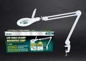 DESCRIPTION: (1) TABLE CLAMP MAGNIFIER LAMP BRAND/MODEL: PRO'SKIT #MA-1209 RETAIL$: $80.00 EA SIZE: 2.25X ZOOM QTY: 1