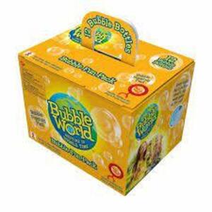 DESCRIPTION: (1) CASE OF (12) PACKS OF BUBBLES BRAND/MODEL: WORLD FUN #703.100300 RETAIL$: $150.00 EA QTY: 1