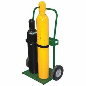 DESCRIPTION (1) WELDING CYLINDER HAND TRUCK BRAND/MODEL SAFTCART #5WXD4 ADDITIONAL INFORMATION RETAILS FOR $232.39 SIZE 400 LB LOAD CAP 45X30X6 1/2 TH