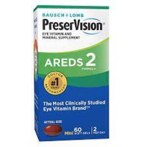 DESCRIPTION: (4) BOXES OF (210) EYE VITAMIN AND MINERAL SUPPLEMENT BRAND/MODEL: BAUSCH + LOMB PRESERVISION RETAIL$: $22.79 / EA QTY: 4