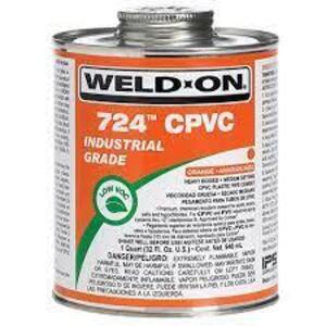 DESCRIPTION: (2) CPVC CEMENT BRAND/MODEL: WELD ON 724 #6KWT7 RETAIL$: $18.00 EA SIZE: 8 OZ QTY: 2