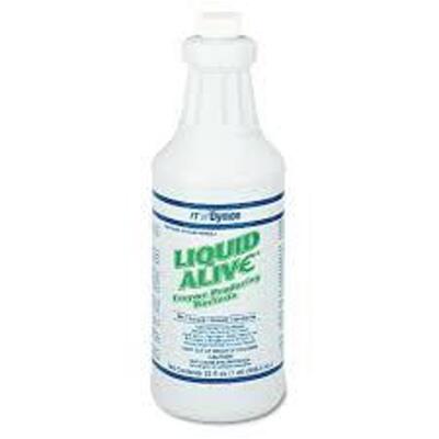 DESCRIPTION: (4) DRAIN MAINTENANCE WITH ODOR ELIMINATOR BRAND/MODEL: DYMON LIQUID ALIVE #21A878 RETAIL$: $10.00 EA SIZE: 32 OZ QTY: 4