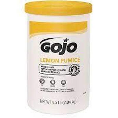 DESCRIPTION: (2) LIQUID HAND CLEANER BRAND/MODEL: GOJO #6Z635 INFORMATION: LEMON PUMICE RETAIL$: $26.37 EA SIZE: 4.5 LB QTY: 2