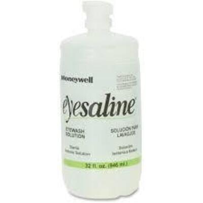 DESCRIPTION: (3) EYESALINE EYEWASH BRAND/MODEL: HONEYWELL #3ARE1 RETAIL$: 14.32 EA SIZE: 32 OZ QTY: 3