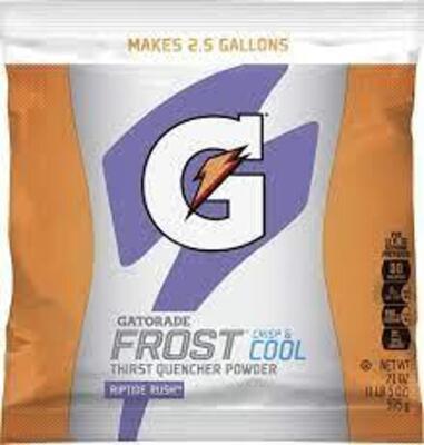 DESCRIPTION: (4) SPORTS DRINK POWDER CONCENTRATE BRAND/MODEL: GATORADE #3UYW7 INFORMATION: RIPTIDE RUSH RETAIL$: $10.00 EA SIZE: 1 LB QTY: 4