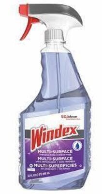 DESCRIPTION: (6) MULTI SURFACE CLEANER BRAND/MODEL: WINDEX #60RE97 RETAIL$: $10.0 EA SIZE: 32 OZ QTY: 6