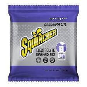 DESCRIPTION: (6) SPORTS DRINK MIX CONCENTRATE BRAND/MODEL: SQWINCHER #3UZL1 INFORMATION: GRAPE SIZE: MAKES 1 GALLON QTY: 6