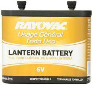 DESCRIPTION (5) LANTERN BATTERY BRAND/MODEL RAYOVAC #104245 ADDITIONAL INFORMATION RETAILS FOR $60.93 SIZE 6V THIS LOT IS SOLD BY THE PIECE QTY 5