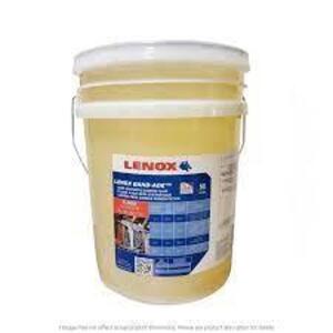 DESCRIPTION: (1) CUTTING OIL BRAND/MODEL: LENOX #5EGC8 RETAIL$: $159.38 EA SIZE: 5 GALLON QTY: 1