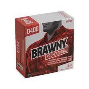 DESCRIPTION: (4) DISPOSABLE CLEANING TOWELS BRAND/MODEL: BRAWNY D400 RETAIL$: 37.5 SIZE: 90 CT QTY: 4