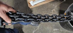 DESCRIPTION: (1) 20' LENGTH OF HEAVY DUTY BLACK CHAIN RETAIL$: $ SIZE: 20' QTY: 1