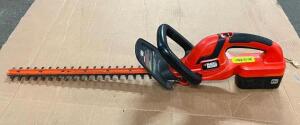 DESCRIPTION: 22" 18V CORDLESS HEDGE TRIMMER BRAND/MODEL: BLACK+DECKER INFORMATION: TESTED AND WORKING QTY: 1