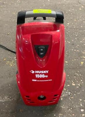 DESCRIPTION: 1500 PSI ELECTRIC PRESSURE WASHER BRAND/MODEL: HUSKY QTY: 1