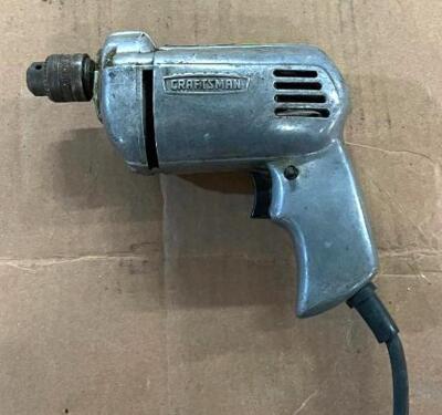 DESCRIPTION: 1/4" ELECTRIC DRILL BRAND/MODEL: CRAFTSMAN INFORMATION: TESTED AND WORKING QTY: 1