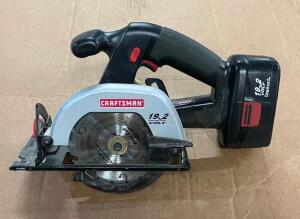 DESCRIPTION: 19.2V 5-1/2" CORDLESS CIRCULAR TRIM SAW BRAND/MODEL: CRAFTSMAN QTY: 1