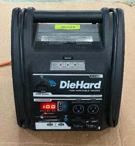 DESCRIPTION: 1150A 12V JUMP STARTER/COMRESSOR BRAND/MODEL: DIEHARD QTY: 1