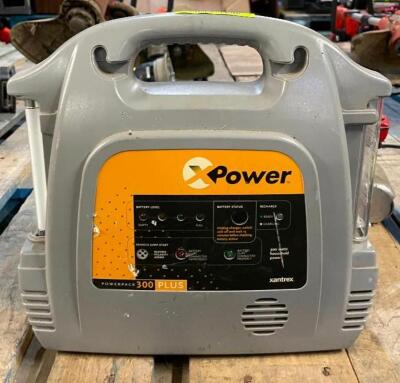 DESCRIPTION: POWERPACK 300 PLUS BATTERY STARTER/COMPRESSOR BRAND/MODEL: XPOWER QTY: 1